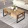 [en.casa] Laukaa Oak/Black Soffbord 60x100cm